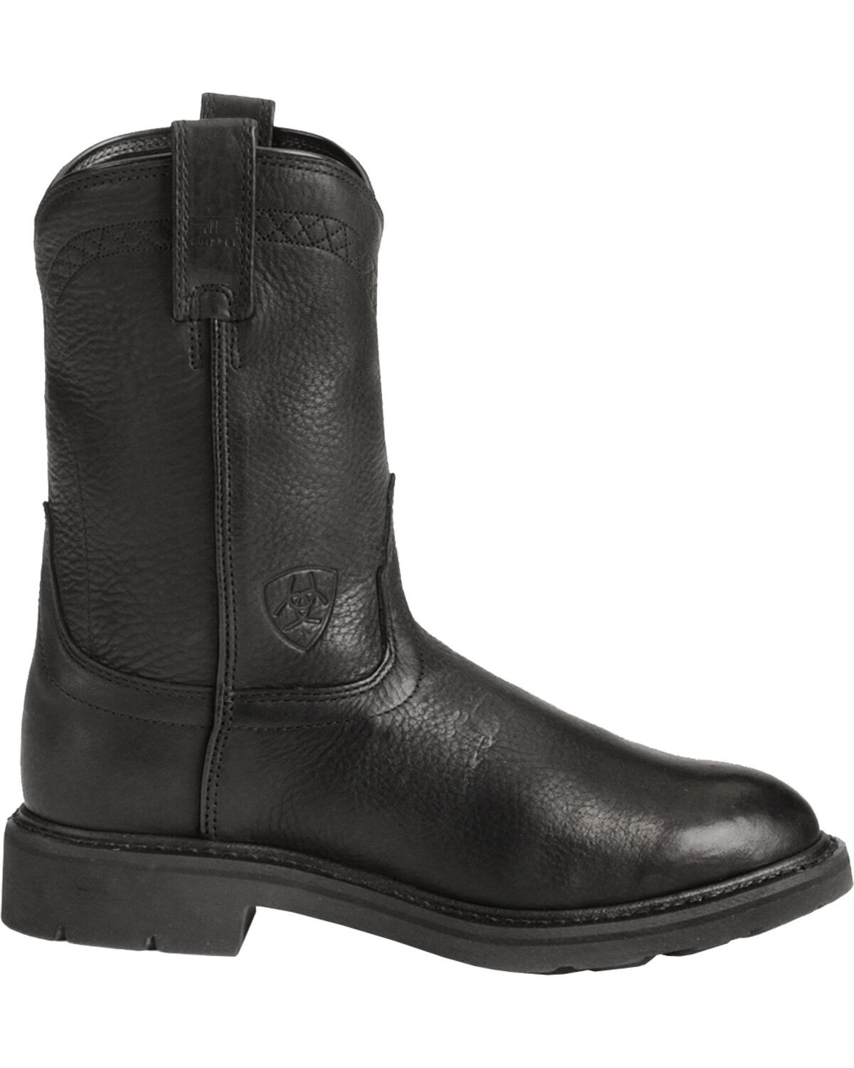 black ariat work boots