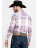 Scully Signature Soft Series Men's Large Plaid Snap Long Sleeve Western Shirt , Brown, hi-res