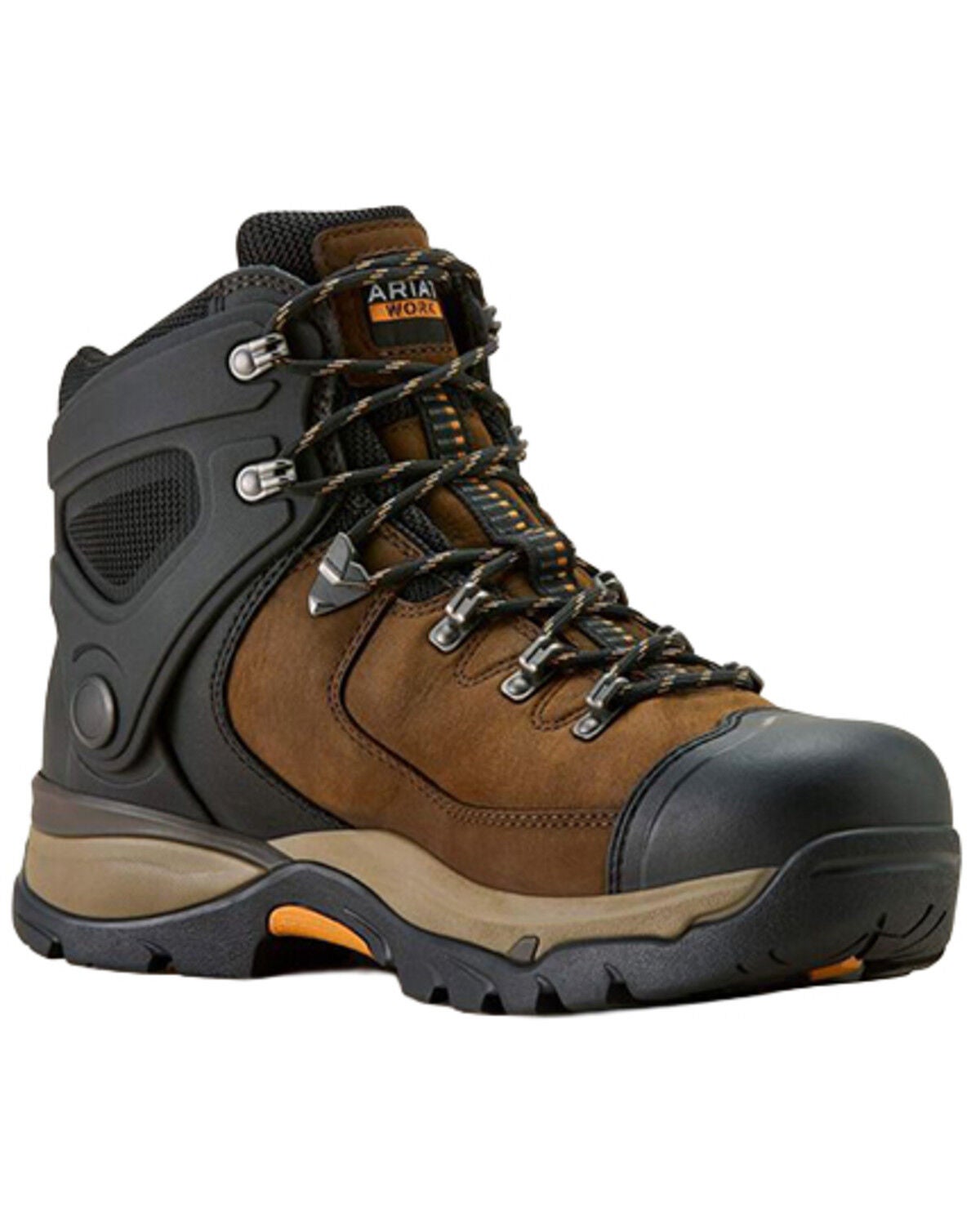 Image #1 - Ariat Men's Endeavor 6" Waterproof Work Boots - Soft Toe, Brown, hi-res