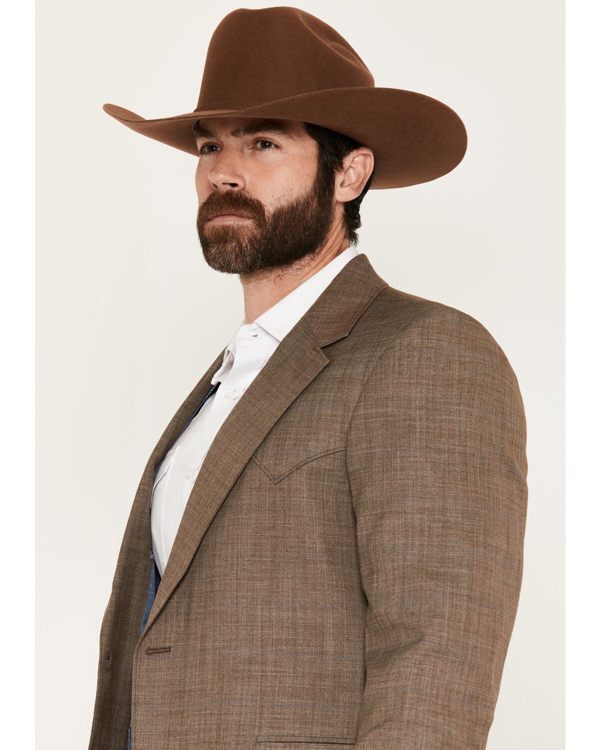 Image #2 - Circle S Men's Plano Sport Coat, Taupe, hi-res