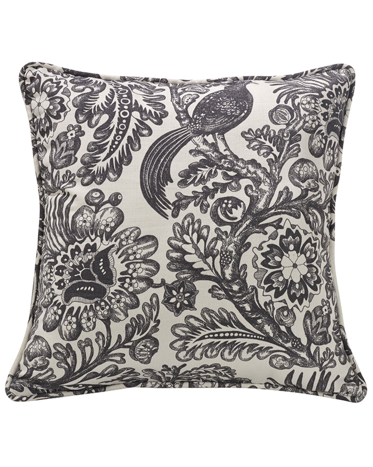 Image #1 - HiEnd Accents Augusta Euro Sham, Black, hi-res