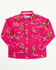 Image #1 - Cowgirl Hardware Toddler Girls' Cowgirl Long Sleeve Snap Western Shirt, Pink, hi-res