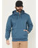Image #1 - Carhartt Men's Rain Defender® Loose Fit Heavweight Quarter-Zip Hooded Pullover, Blue, hi-res