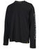 Image #1 - Browning Men's Solid Logan Logo Graphic Lightweight Long Sleeve T-Shirt, Black, hi-res