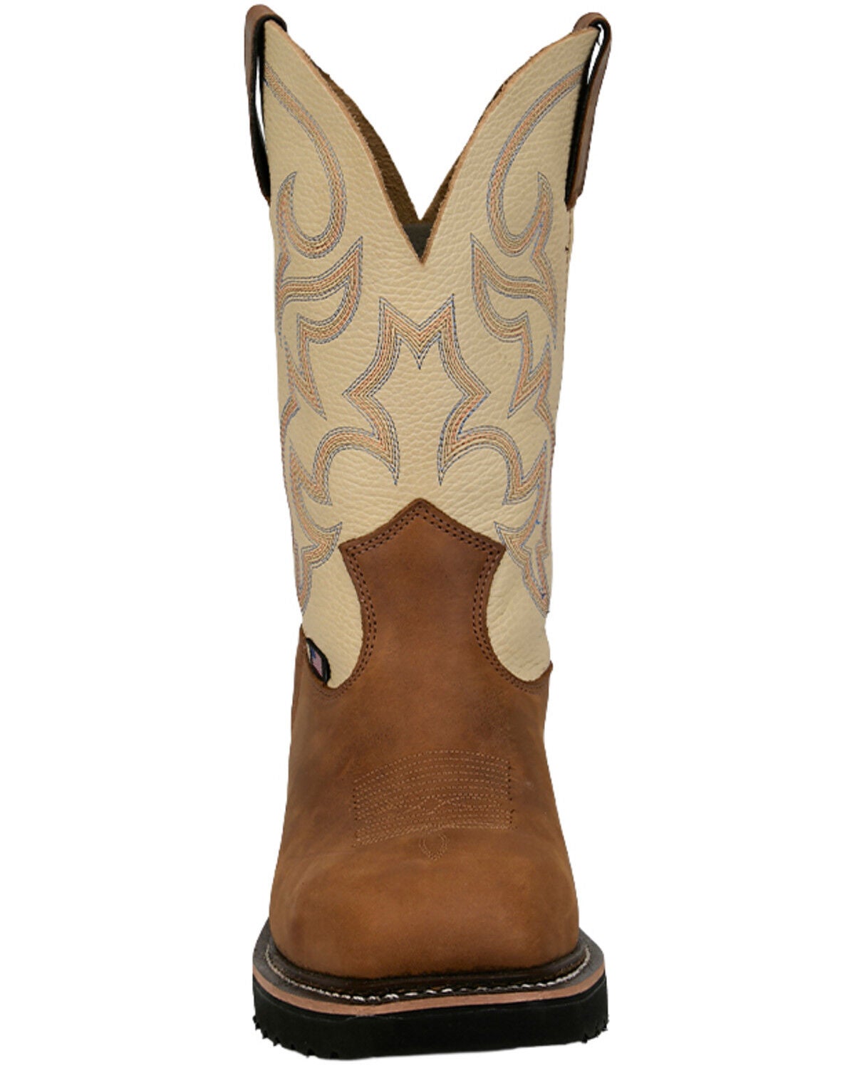 Image #4 - Justin Men's Homeland Work Boots - Steel Toe, Brown, hi-res