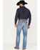 Image #3 - Wrangler Retro Men's Sage Medium Wash Relaxed Boot Stretch Denim Jeans, Light Medium Wash, hi-res