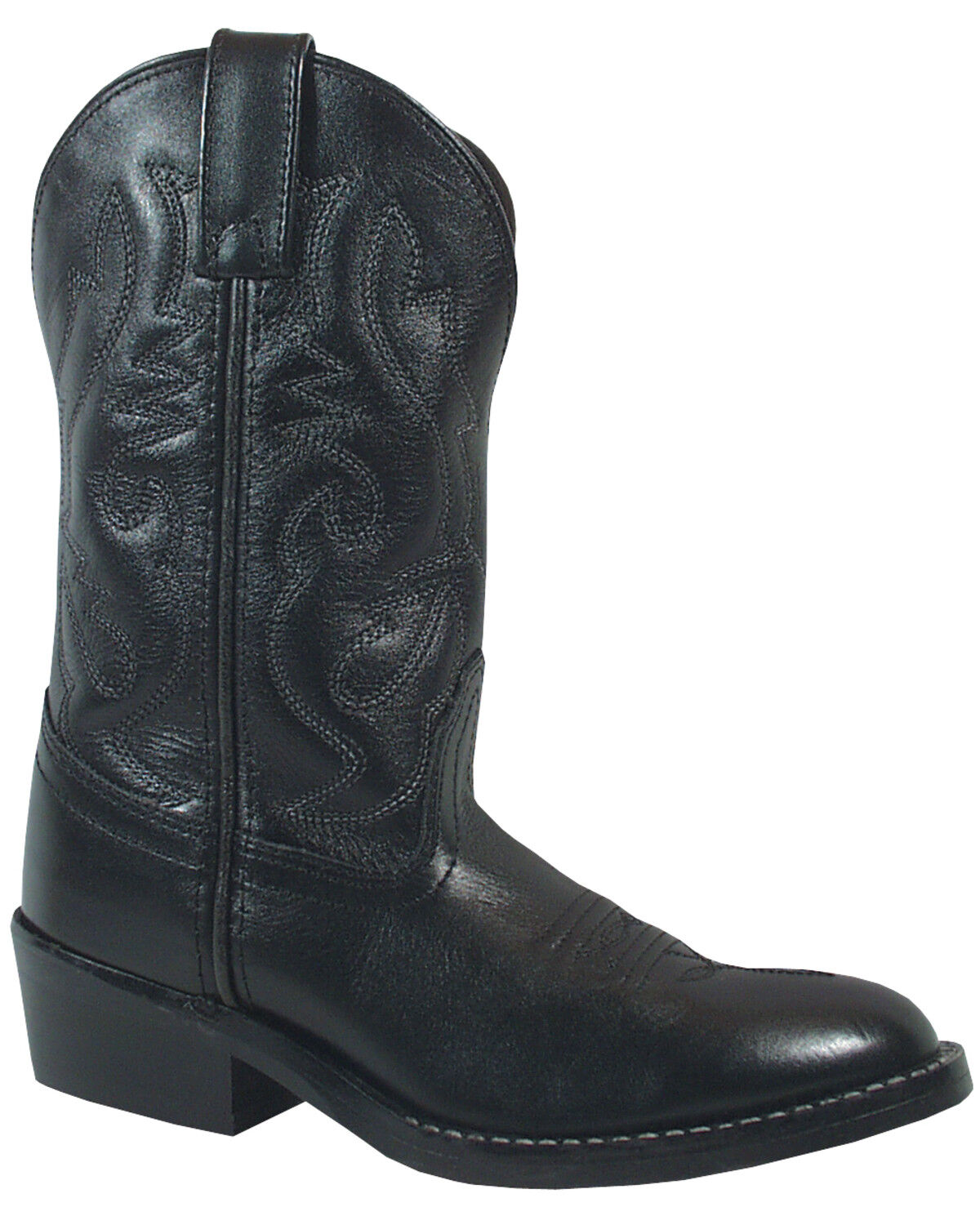 Image #1 - Smoky Mountain Boys' Denver Western Boots - Round Toe, Black, hi-res