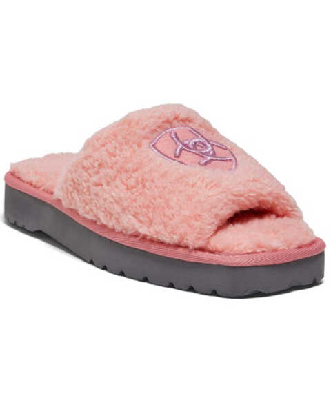 Ariat Women's Cozy Slide Slippers - Square Toe, Pink, hi-res