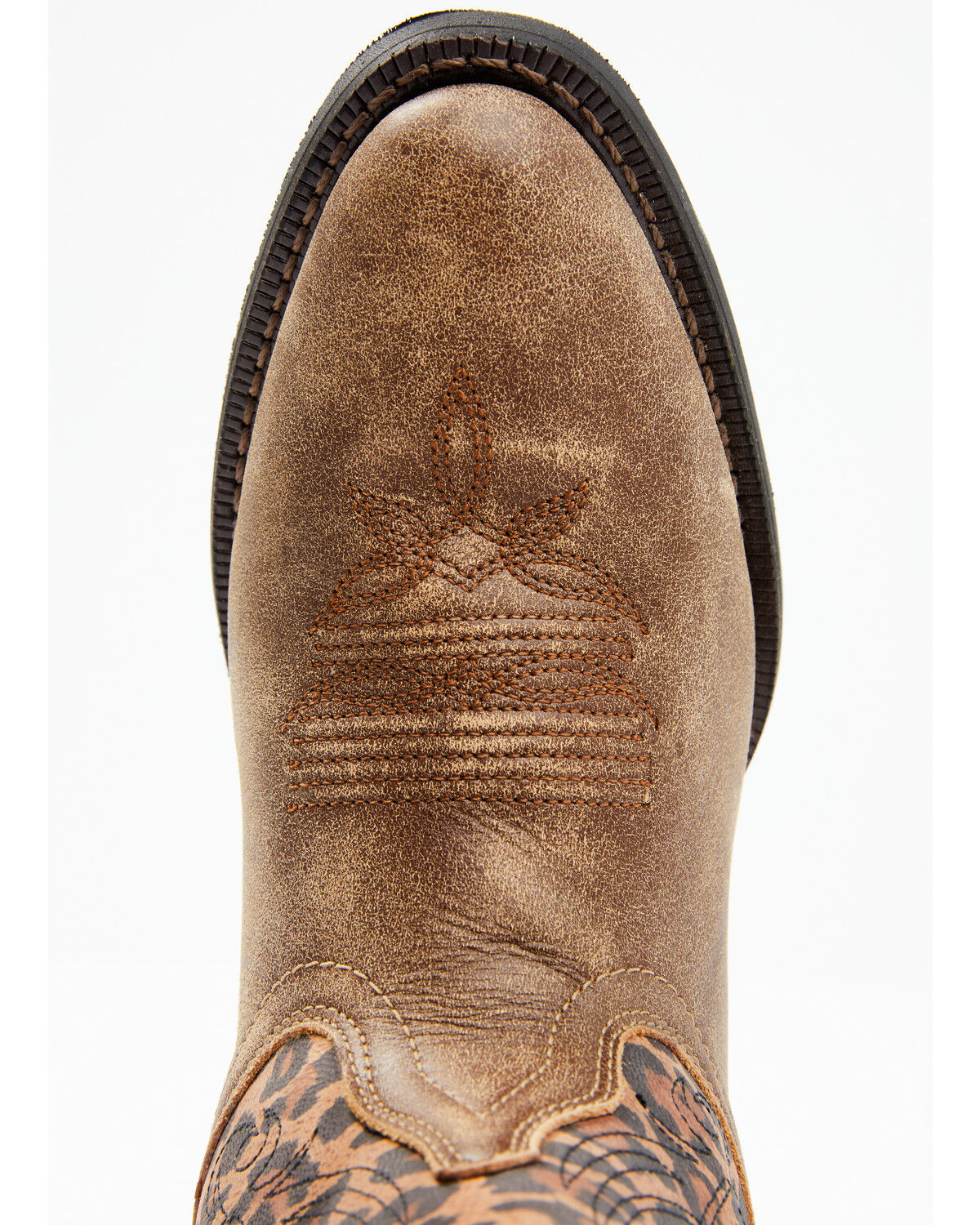 Image #6 - Laredo Women's Leopard Print Western Fashion Booties - Round Toe, Leopard, hi-res
