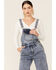 Image #2 - Billy T Women's Pitch Union Wide Leg Overalls, Blue, hi-res