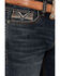 Image #2 - Rock & Roll Denim Men's Pistol Dark Wash Straight Reflex Stretch Denim Jeans, Dark Wash, hi-res