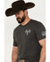 Image #2 - Buck Wear Men's Free Eagle Short Sleeve Graphic T-Shirt, Charcoal, hi-res