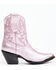 Image #2 - Idyllwind Women's Tickled Pink Metallic Leather Fashion Western Booties - Round Toe, Pink, hi-res
