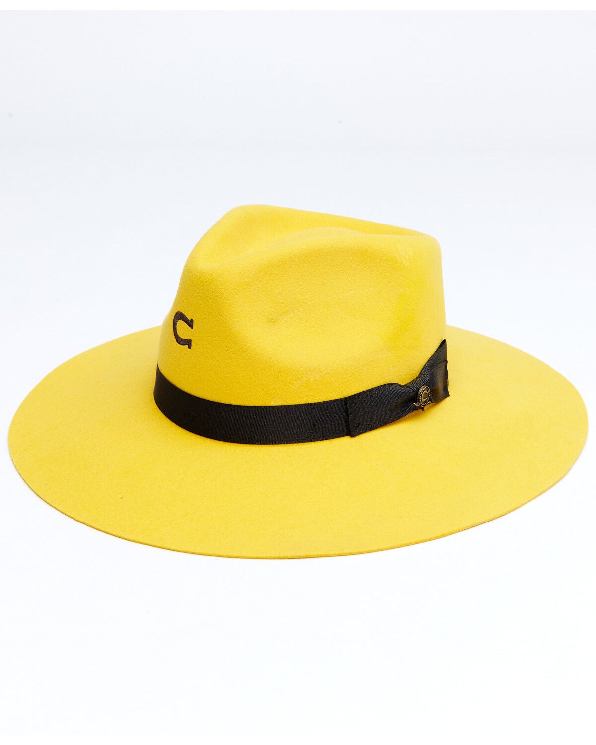 Charlie 1 Horse Women's Highway Felt Western Fashion Hat, Yellow, hi-res