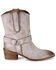 Image #2 - Diba True Women's Glass Heart Western Booties - Round Toe, Off White, hi-res