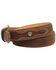 Image #2 - Ariat Men's Basket Weave Studded Tab Belt, Aged Bark, hi-res