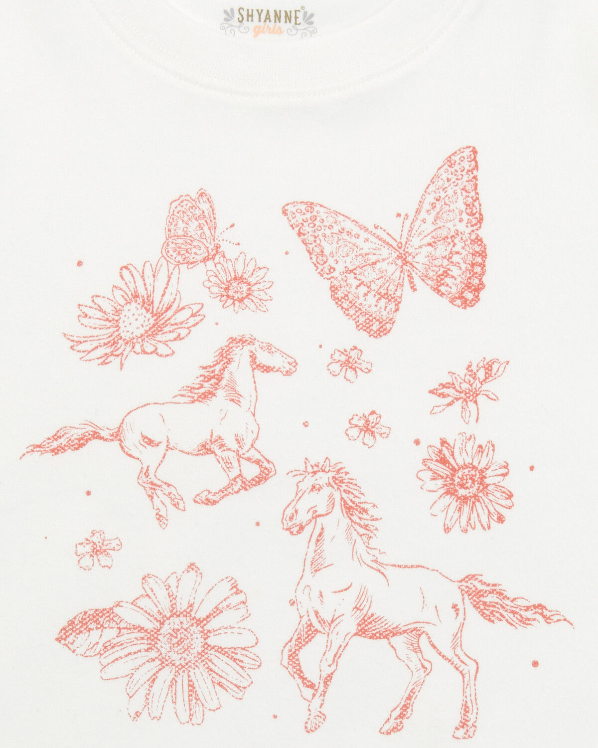 Image #2 - Shyanne Toddler Girls' Horse and Flower Pant Set - 3 Pieces, Red, hi-res