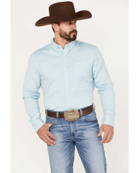 Cody James Men's Glacier Button-Down Western Shirt , Blue, hi-res