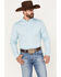 Cody James Men's Glacier Button Down Western Shirt , Blue, hi-res