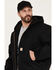 Image #2 - Carhartt Men's Flannel Lined Loose Fit Firm Duck Active Jacket, Black, hi-res