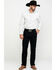 Wrangler Men's Black Casual Pleated Front Western Pants , Black, hi-res
