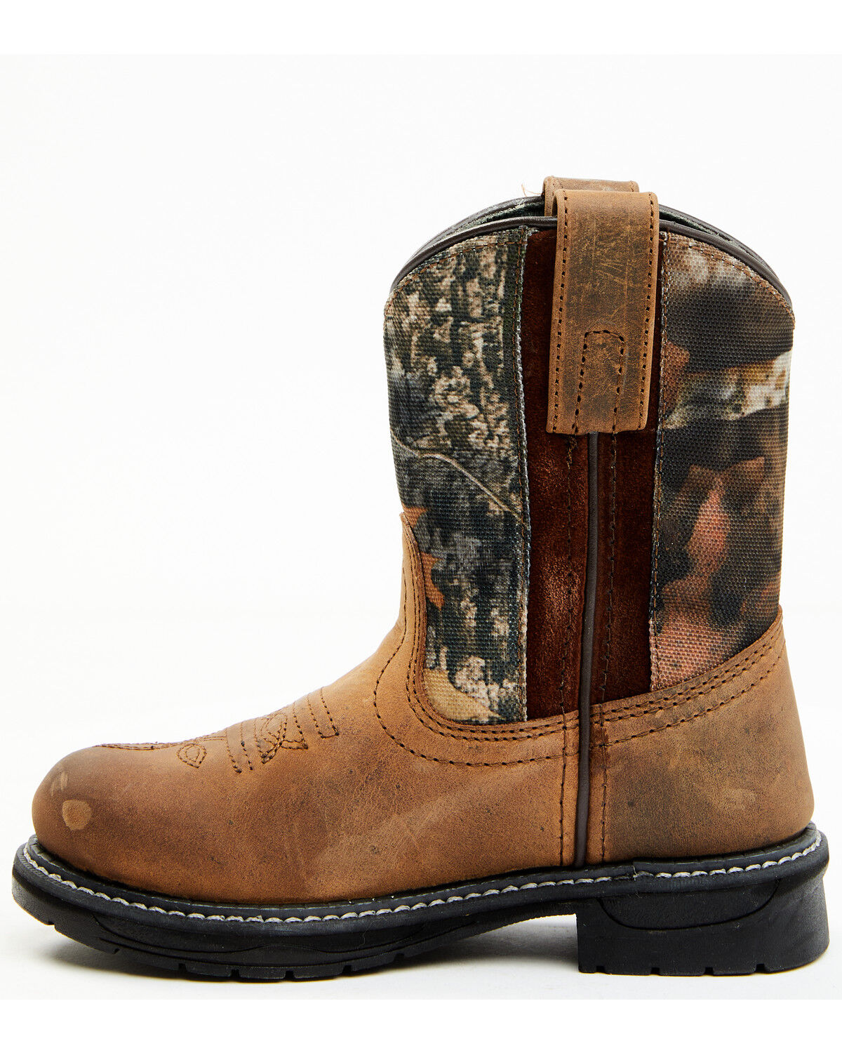 Image #3 - Cody James Boys' Real Tree Camo Work Boot - Round Toe, , hi-res