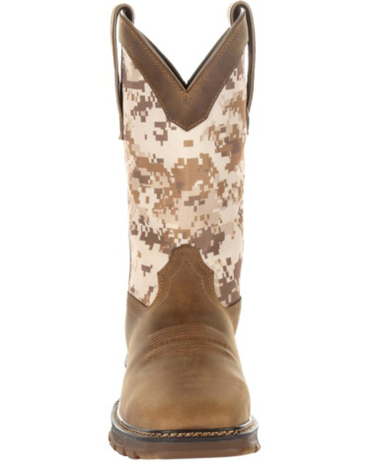 Image #3 - Durango Men's Camo Maverick XP Waterproof Western Work Boots - Steel Toe, Brown, hi-res