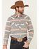 Rock & Roll Denim Men's Vintage 46 Navy Striped Long Sleeve Western Shirt , Navy, hi-res