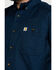 Carhartt Men's Navy Rugged Flex Rigby Short Sleeve Work Shirt , Navy, hi-res