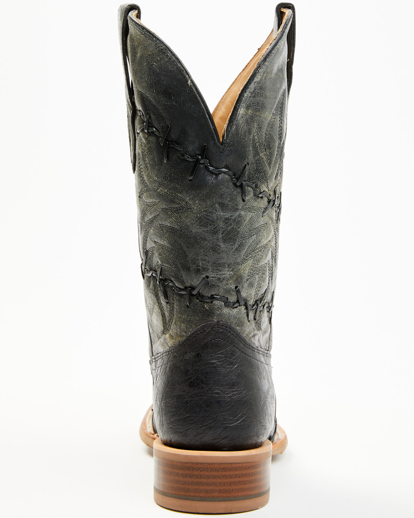 Product Name: Corral Men's Exotic Ostrich Barbed Wire Western Boots - Broad  Square Toe