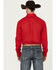 Image #4 - George Strait by Wrangler Men's Long Sleeve Button-Down Stretch Western Shirt, Red, hi-res