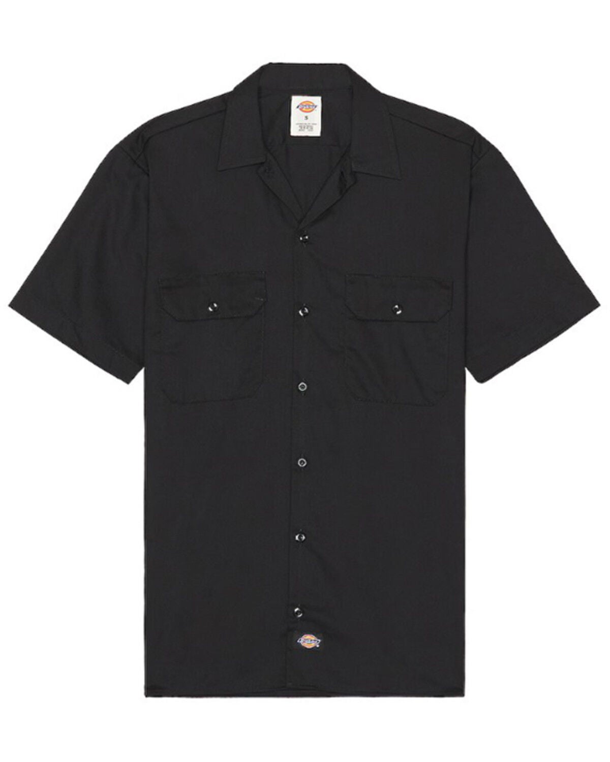 Image #2 - Dickies Men's Solid Twill Short Sleeve Button-Down Work Shirt - Tall, , hi-res