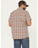 Image #4 - Brothers And Sons Men's Tehama Plaid Print Short Sleeve Button-Down Western Shirt, Brown, hi-res