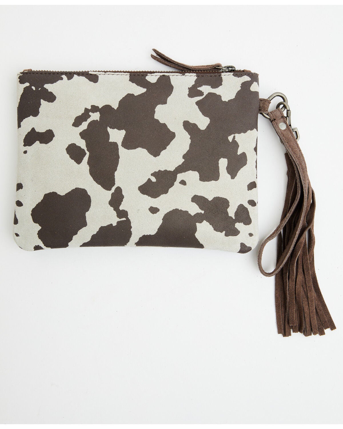 Image #3 - Shyanne Women's Cow Print Suede Wristlet Pouch, Brown, hi-res