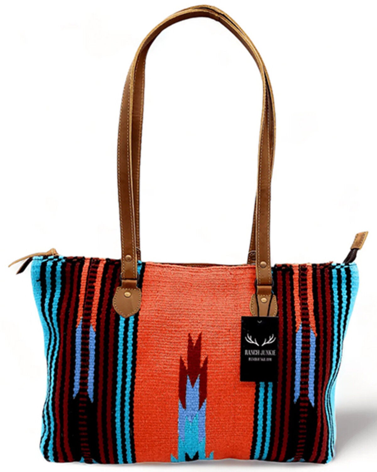 Image #1 - Ranch Junkie Women's Large Sedona Southwestern Handwoven Saddle Blanket Bag, Multi, hi-res