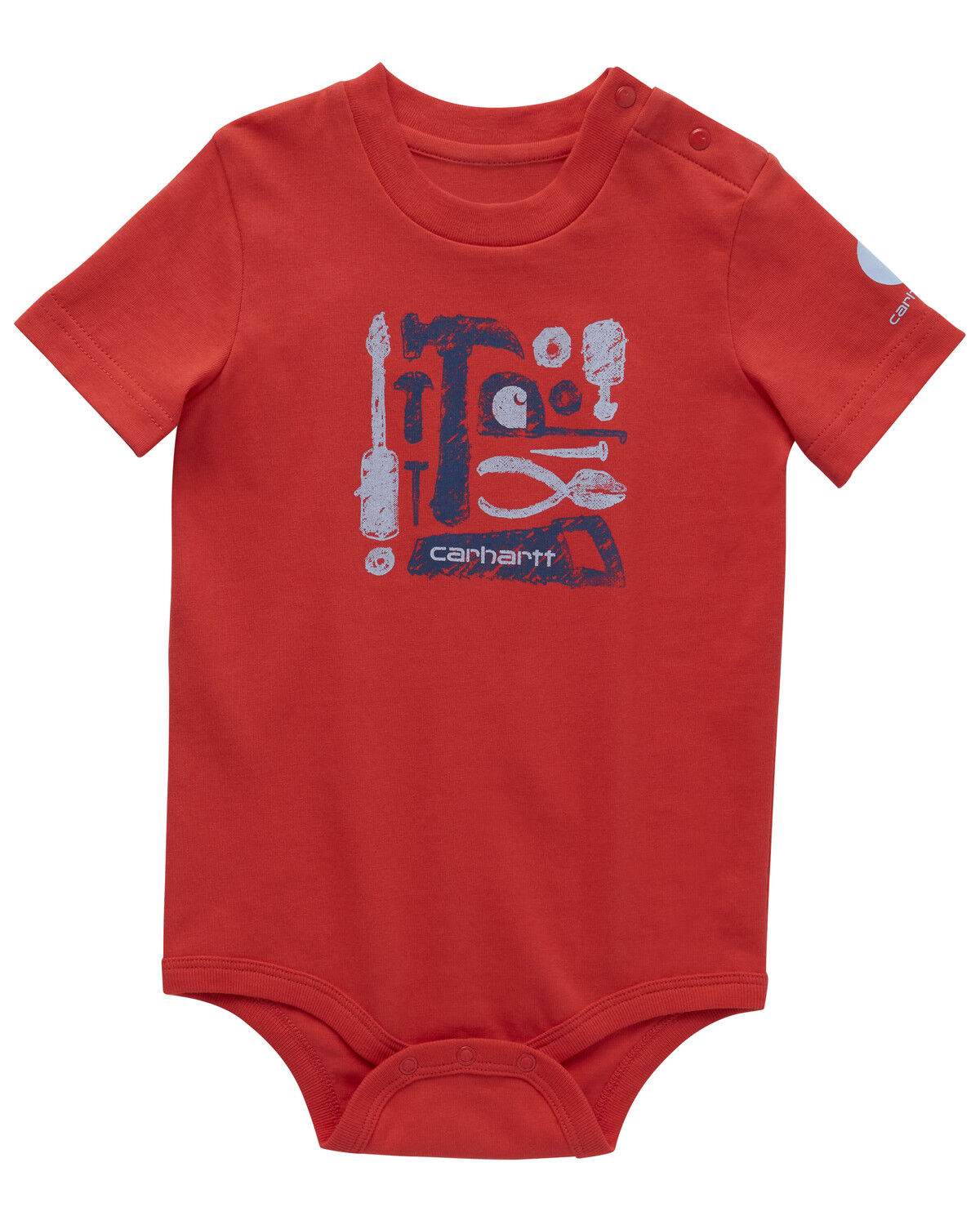 Image #1 - Carhartt Infant Boys' Tools Short Sleeve Graphic Print Onesie, , hi-res