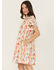 Image #2 - Ariat Women's Delilah Southwestern Print Short Sleeve Mini Dress, Rust Copper, hi-res