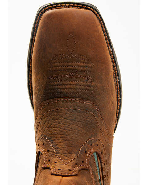 Image #6 - Brothers and Sons Men's Lite Performance Western Boots - Broad Square Toe , Brown, hi-res