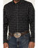 Image #3 - RANK 45® Tiki Room Striped Print Long Sleeve Button-Down Stretch Western Shirt, Black, hi-res