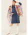 Image #4 - LaBiz Women's Floral Short Kimono, Tan, hi-res