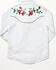 Image #3 - Rodeo Clothing Girls' Rose Horseshoe Embroidered Long Sleeve Pearl Snap Western Shirt, White, hi-res