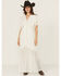 Image #1 - Shyanne Women's Lace Inset High-Low Maxi Dress, Ivory, hi-res