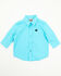 Image #1 - Cinch Infant Boys' Solid Long Sleeve Button-Down Western Shirt, Turquoise, hi-res