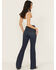 Image #3 - Shyanne Women's Luna High Rise Bootcut Stretch Denim Jeans, Dark Wash, hi-res