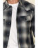 Image #4 - Cody James Men's Evergreen Large Ombre Plaid Long Sleeve Western Flannel Shirt , , hi-res