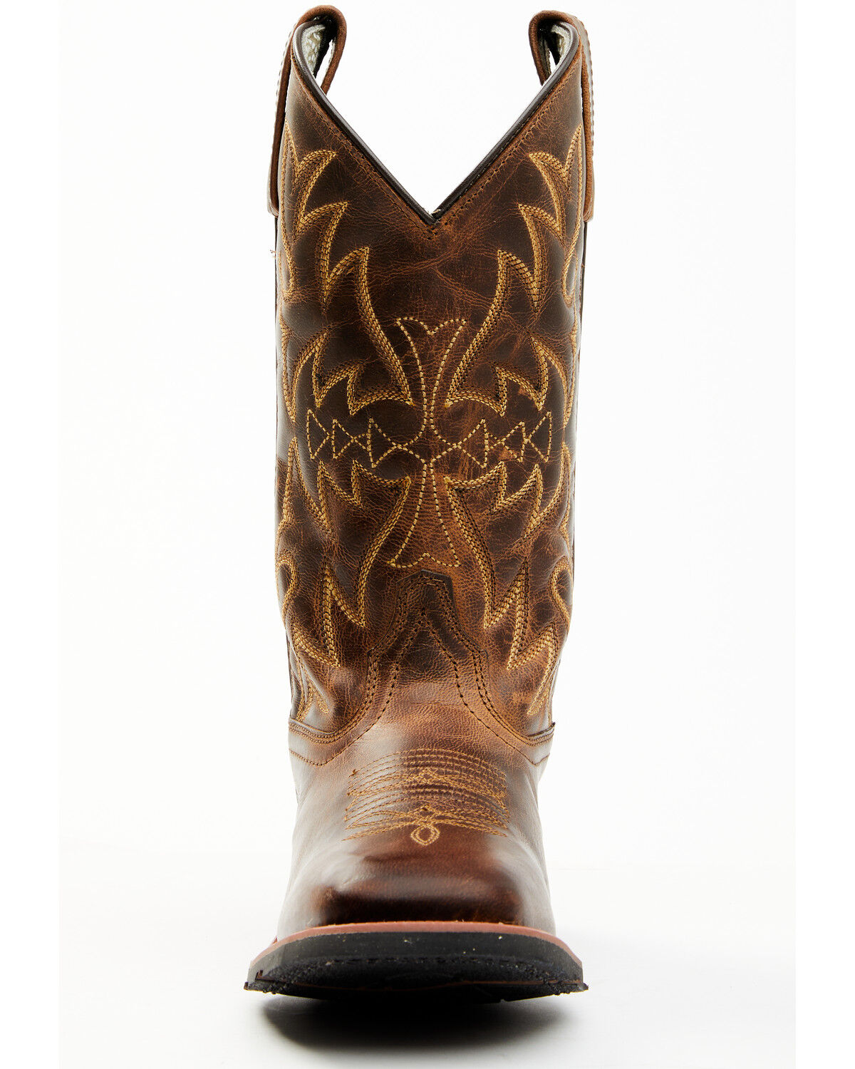 Image #4 - Laredo Women's Anita Western Performance Boots - Broad Square Toe, Tan, hi-res