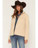 Image #1 - Ariat Women's Berber Back Softshell Jacket, Cream, hi-res
