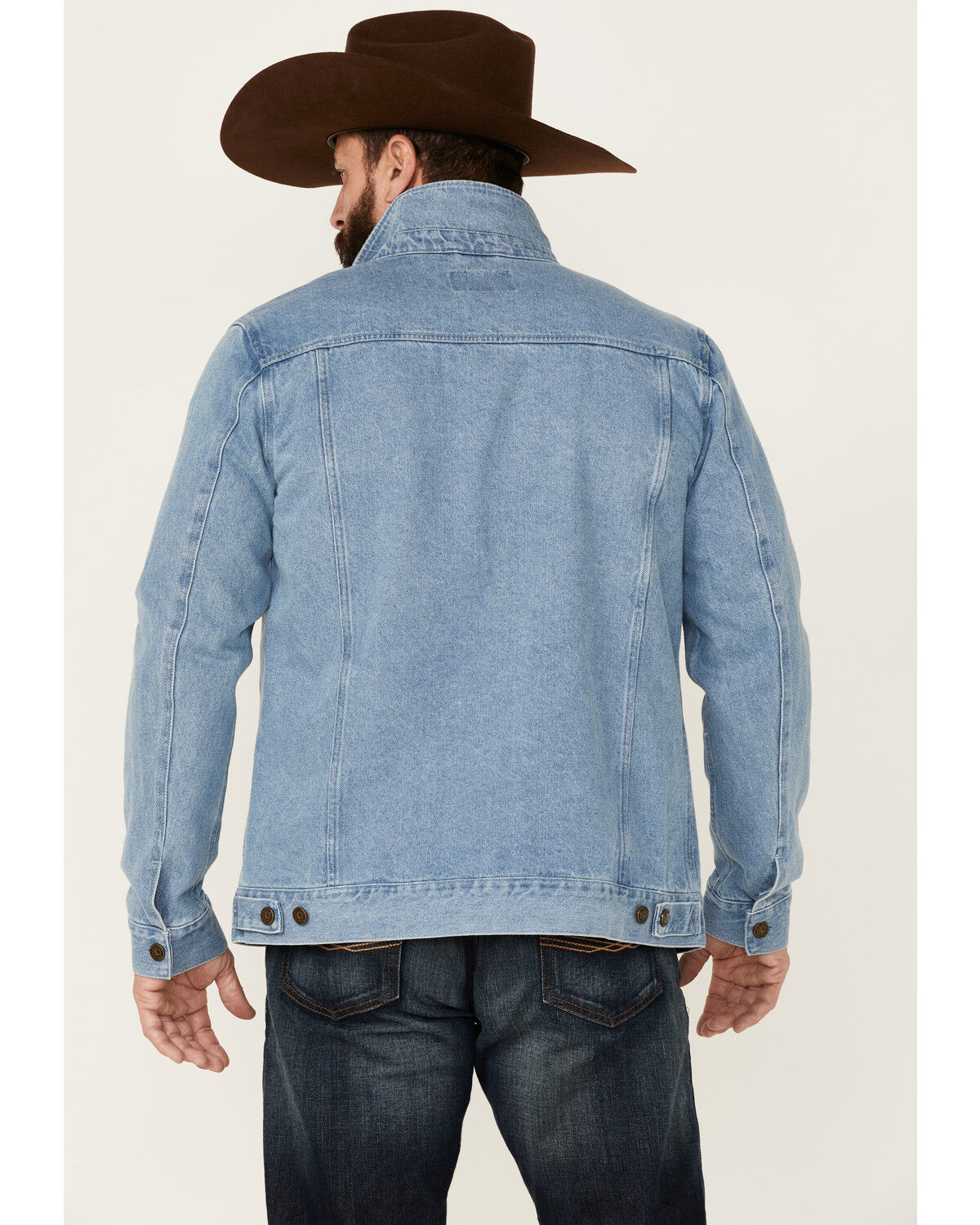 Image #5 - Cody James Men's Coasting Light Wash Button-Front Unlined Denim Jacket, Indigo, hi-res