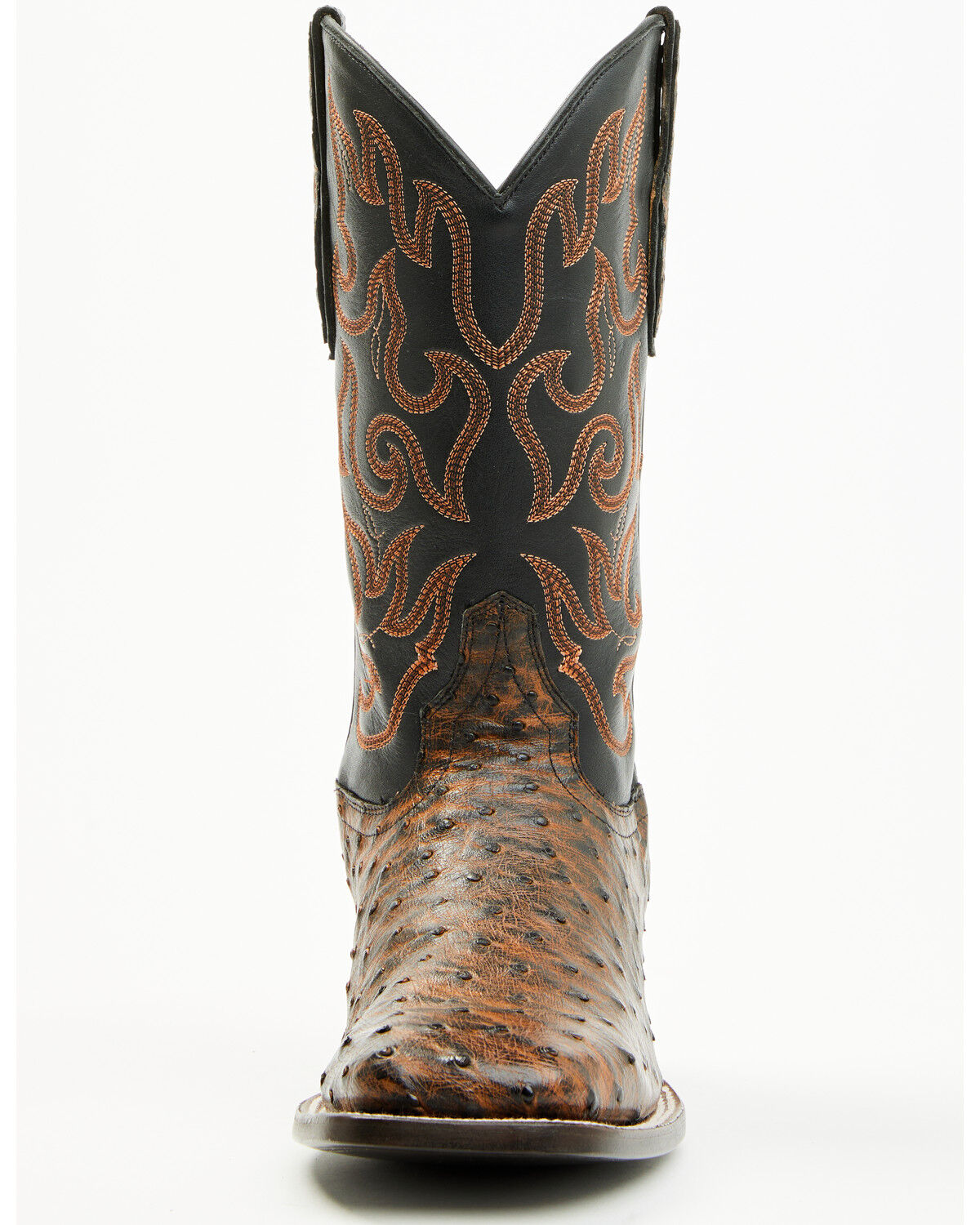 Image #4 - Cody James Men's Exotic Full Quill Ostrich Western Boots - Broad Square Toe, Brandy Brown, hi-res