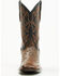 Image #4 - Cody James Men's Exotic Full Quill Ostrich Western Boots - Broad Square Toe, Brandy Brown, hi-res